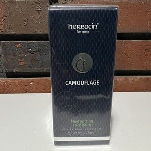 Herbacin For Men Camouflage Moisturizing Face Balm 2.5oz New
